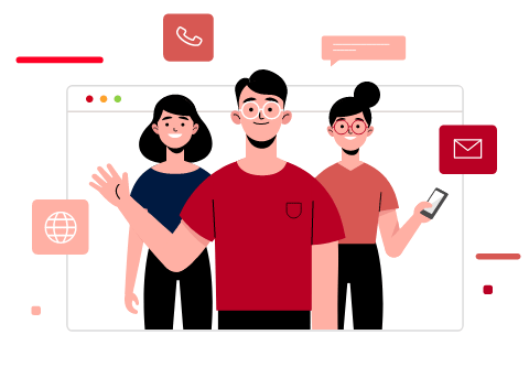 Contact us illustration